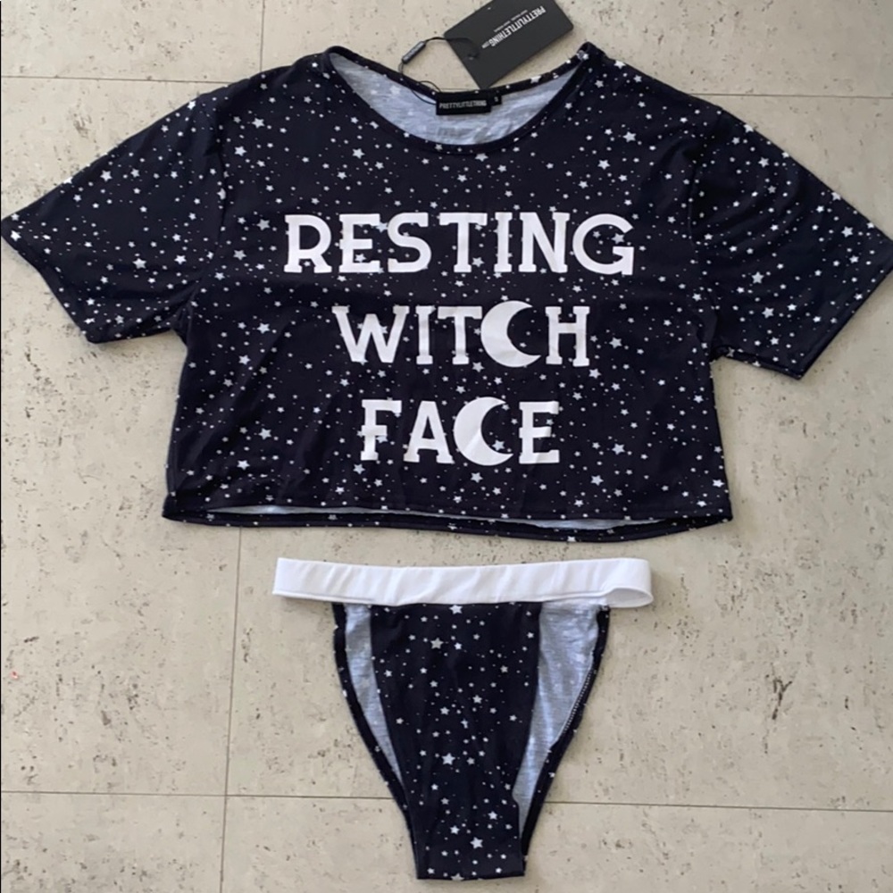 Prettylittlething thong pajama set